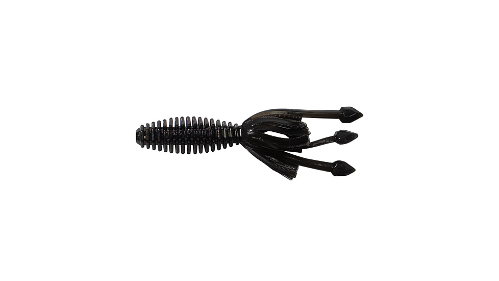 Lunkerhunt Micro Typhon Bait Tube, 10, 1.5in, Black, MSBTUBE04