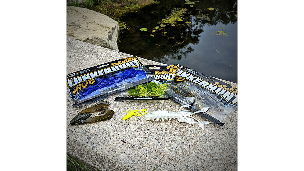 Lunkerhunt Micro Typhon Bait Tube, 10, 1.5in, Glow, MSBTUBE05