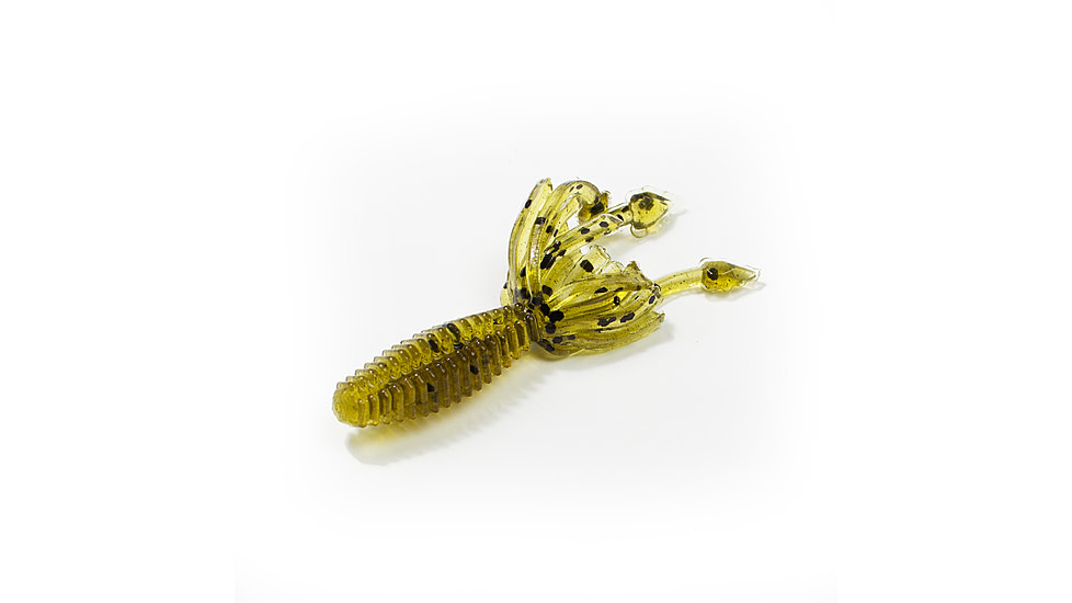 Lunkerhunt Micro Typhon Bait Tube, 10, 1.5in, Green Pumpkin, MSBTUBE01