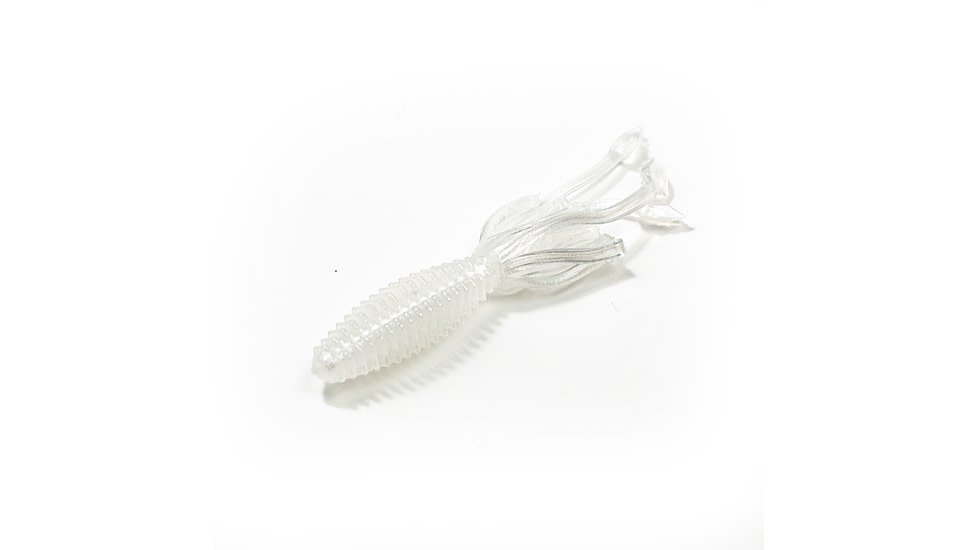 Lunkerhunt Micro Typhon Bait Tube, 10, 1.5in, Pearl White, MSBTUBE06