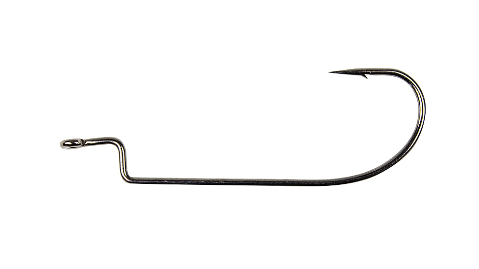 Lunkerhunt Offset Worm Hook, 4/0, 4/0 Hook Size, TOSH02