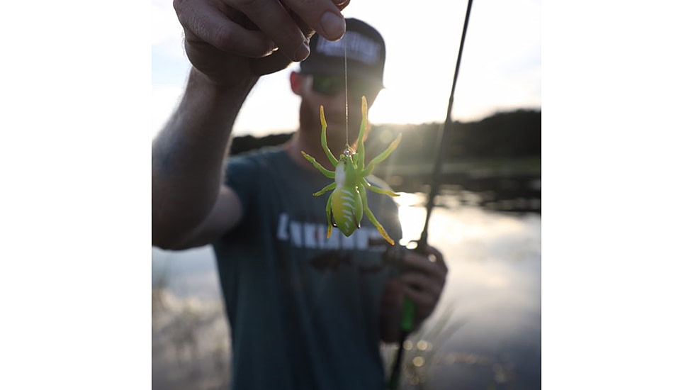 Lunkerhunt Phantom Spider Bait Topwater, 1, 2in, Leaf, SPIDER03