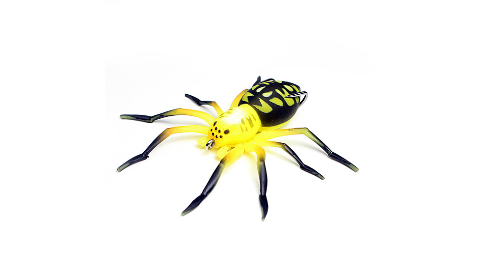 Lunkerhunt Phantom Spider Bait Topwater, 1, 2in, Poison, SPIDER04
