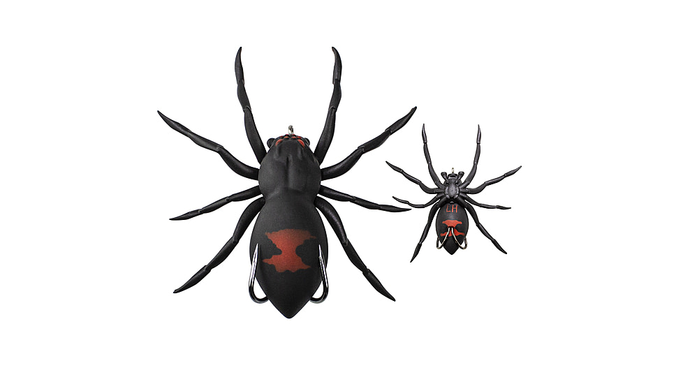 Lunkerhunt Phantom Spider Bait Topwater, 1, 2.25in, Widow Maker, LSPIDER05