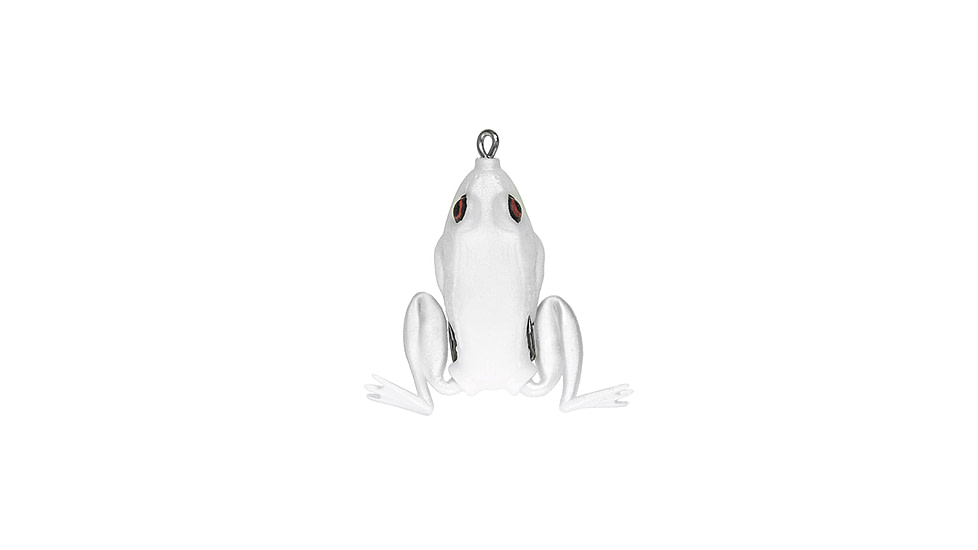 Lunkerhunt Pocket Frog Bait Topwater, 1, 1.75in, Pearl, PF05