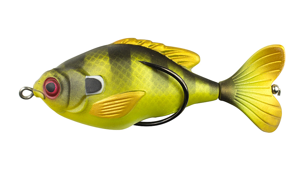 Lunkerhunt Prop Fish Sun Bait Soft Bait, 1, 3.5in, Green Sunfish, SUNPRF04