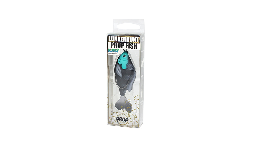 Lunkerhunt Prop Fish Sun Bait Soft Bait, 1, 3.5in, Stealth, SUNPRF06