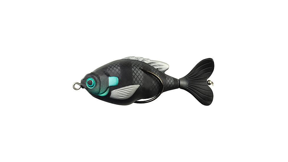 Lunkerhunt Prop Fish Sun Bait Soft Bait, 1, 3.5in, Stealth, SUNPRF06