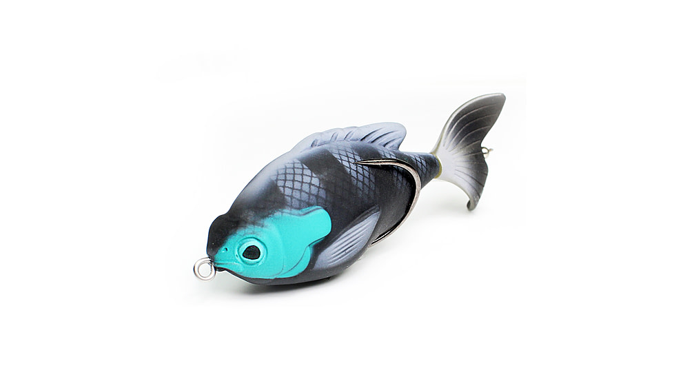 Lunkerhunt Prop Fish Sun Bait Soft Bait, 1, 3.5in, Stealth, SUNPRF06