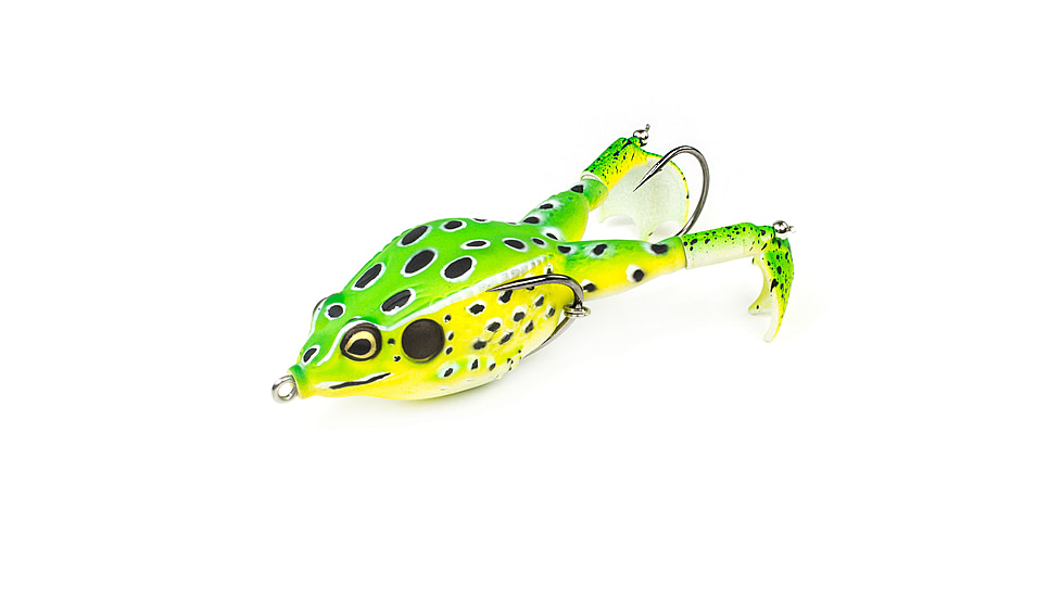 Lunkerhunt Prop Frog Bait Topwater, 1, 3.5in, Leopard, PROPF02