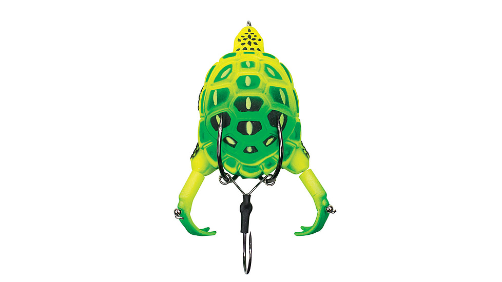 Lunkerhunt Prop Turtle Bait, Neon, 3.5in &amp; 3/4 oz, TURTLE03