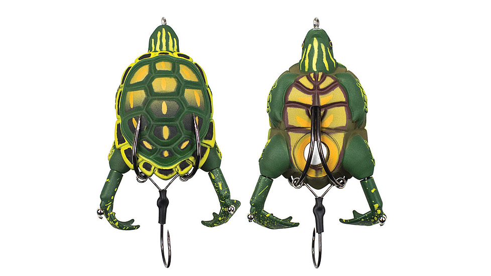Lunkerhunt Prop Turtle Bait, Swamp, 3.5in &amp; 3/4 oz, TURTLE04