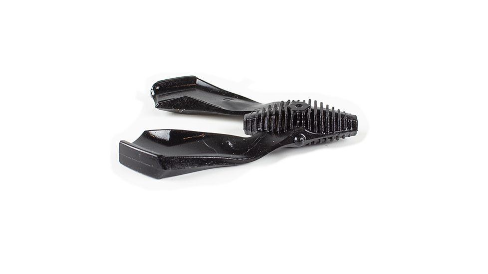 Lunkerhunt Tandem Trailer Soft Bait, 1, 3in, Black, CHKTR02