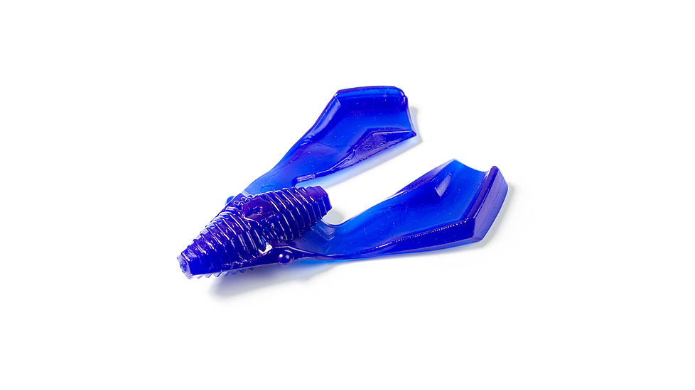 Lunkerhunt Tandem Trailer Soft Bait, 1, 3in, Blue, CHKTR05