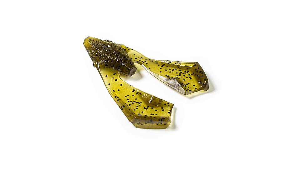 Lunkerhunt Tandem Trailer Soft Bait, 1, 3in, Green Pumpkin, CHKTR01