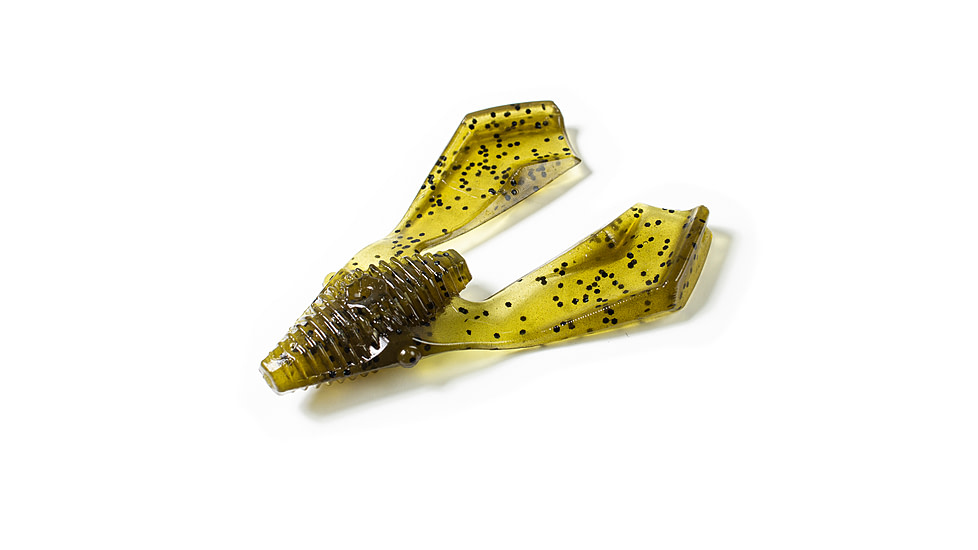 Lunkerhunt Tandem Trailer Soft Bait, 1, 3in, Green Pumpkin, CHKTR01