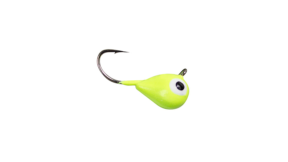 Lunkerhunt Tungsten Micro Tear Drop, Chartreuse Glow, 1/8 oz, TMTD02