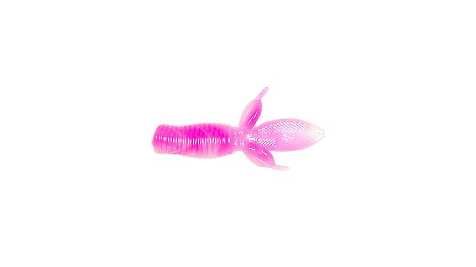 Lunkerhunt Water Bug Soft Bait, 1, 1.5in, Pink/White, LHPFWB04