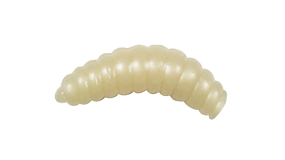 Lunkerhunt Wax Worm-Bait Jar Worm, 40, 0.75in, Glow, HWJ01