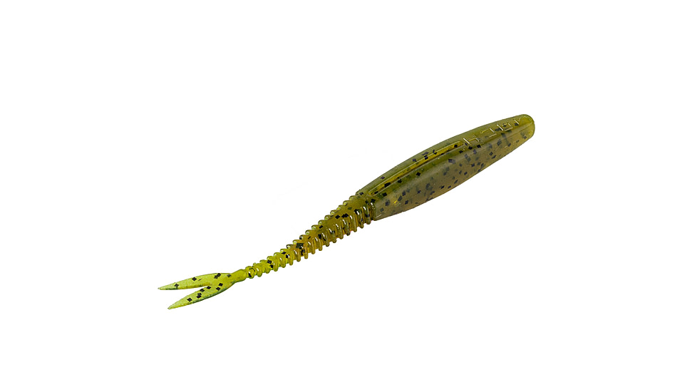 MACH MACH Skooler Softbait, 8 pack, 5in, Green Pumpkin, 12-36508