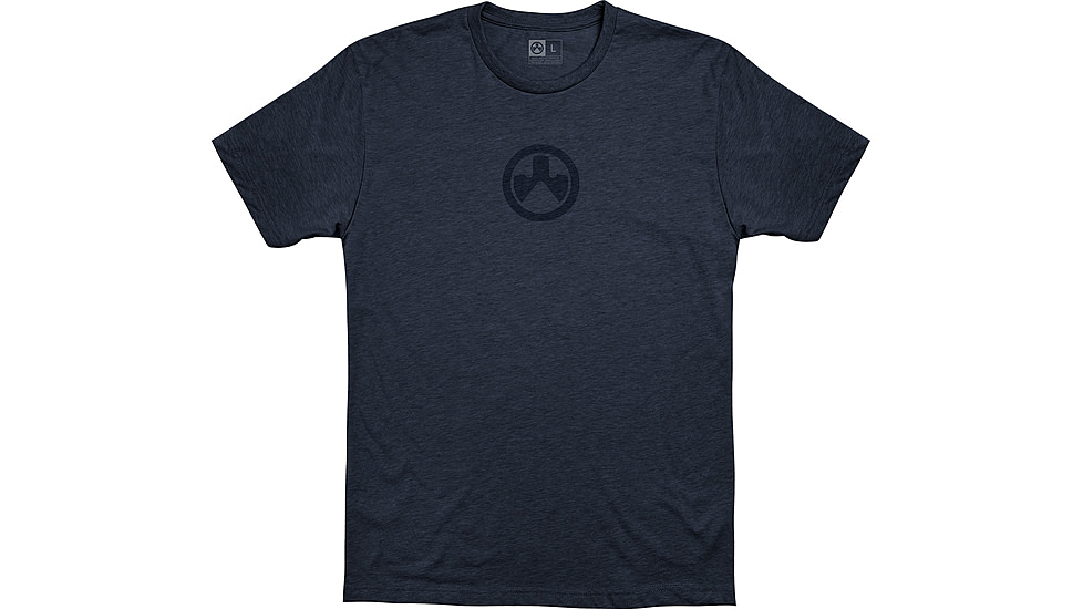 Magpul Industries Icon Logo CVC T-Shirt, Navy Heather, Large, MAG1115-411-L