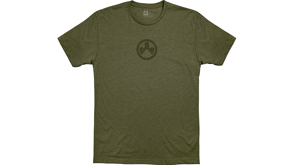 Magpul Industries Icon Logo CVC T-Shirt, Olive Drab Heather, Small, MAG1115-317-S