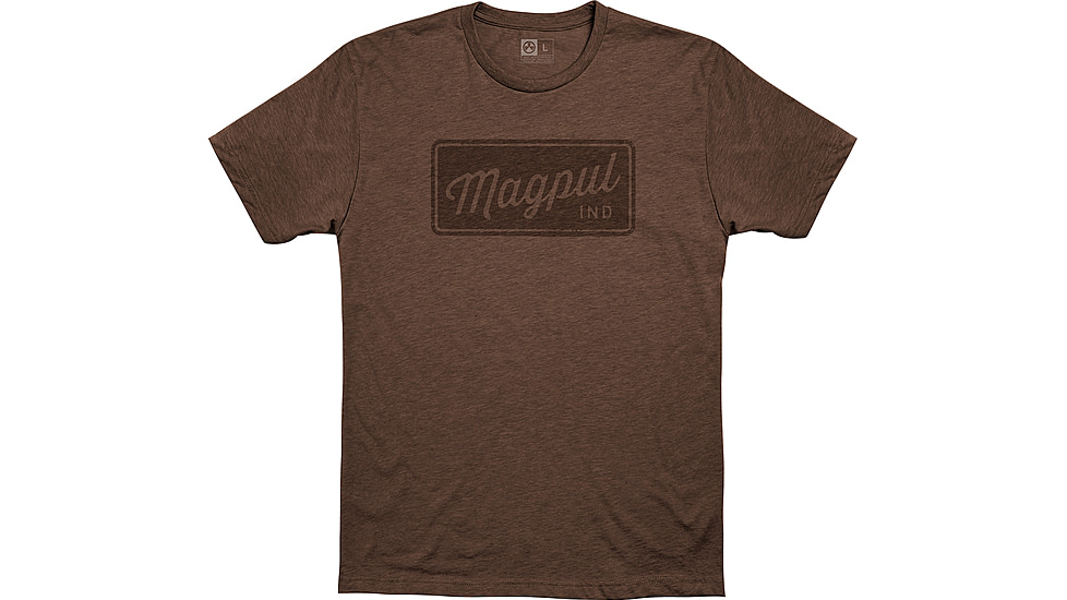 Magpul Industries Rover Block CVC T-Shirt, Brown Heather, Small, MAG1116-203-S
