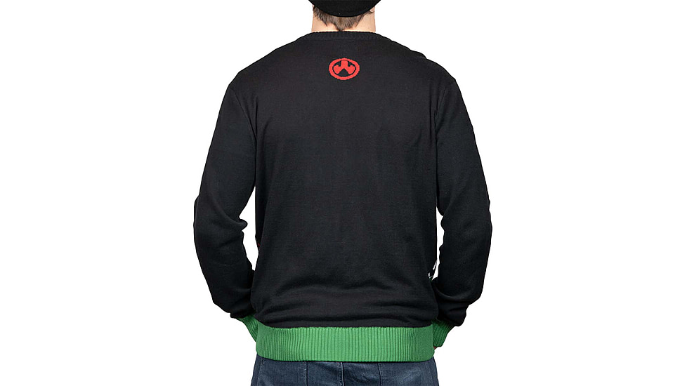 Magpul Industries Ugly Christmas Sweater Button Down, Krampus, Medium, MAG1198-BLK-M