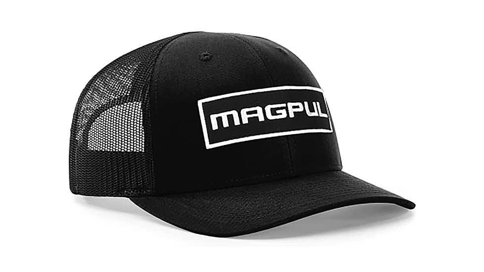 Magpul Industries Wordmark Patch Trucker Hat, Gray/Black, OSFA, MAG1104-032