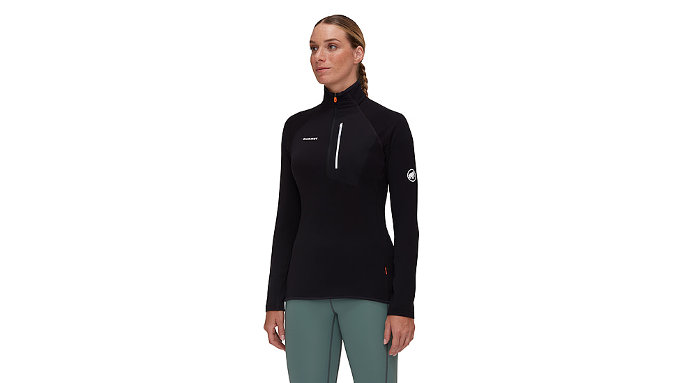 Mammut Aenergy Light ML Half Zip Pull Jacket - Womens, Black, L, 1014-05531-0001-115