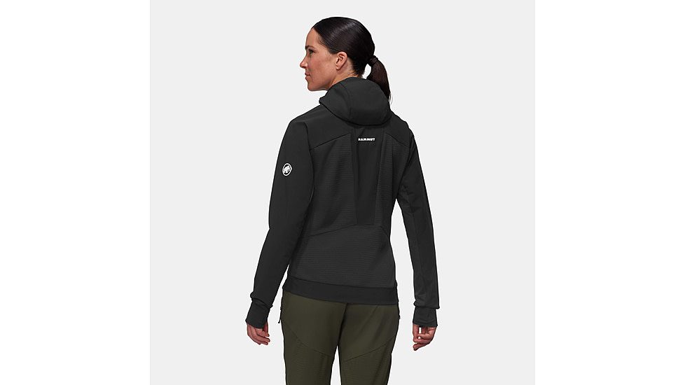 Mammut Aenergy SO Hybrid Hooded Jacket - Womens, Black, Small, 1011-01930-0001-113