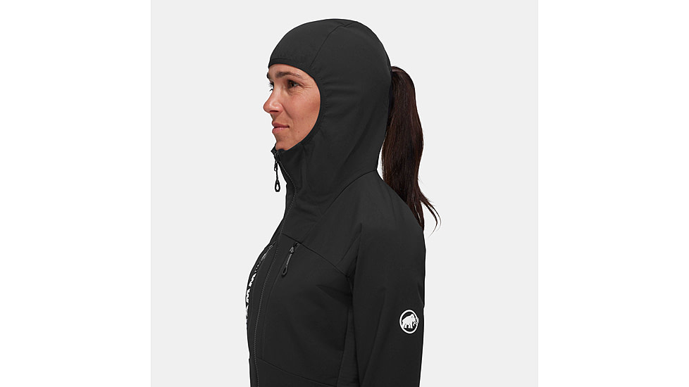 Mammut Aenergy SO Hybrid Hooded Jacket - Womens, Black, Small, 1011-01930-0001-113