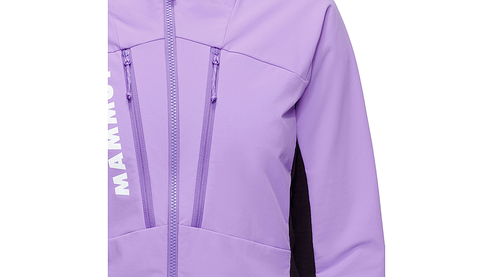 Mammut Aenergy SO Hybrid Hooded Jacket - Womens, Lavandin-Black, L, 1011-01930-6441-115