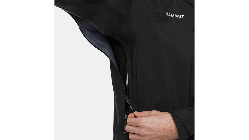 Mammut Crater Pro HS Hooded Jacket - Mens, Black, Large, 1010-31680-0001-115