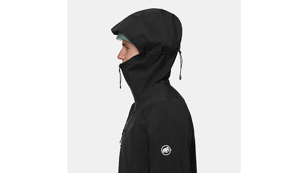 Mammut Crater Pro HS Hooded Jacket - Mens, Black, Large, 1010-31680-0001-115