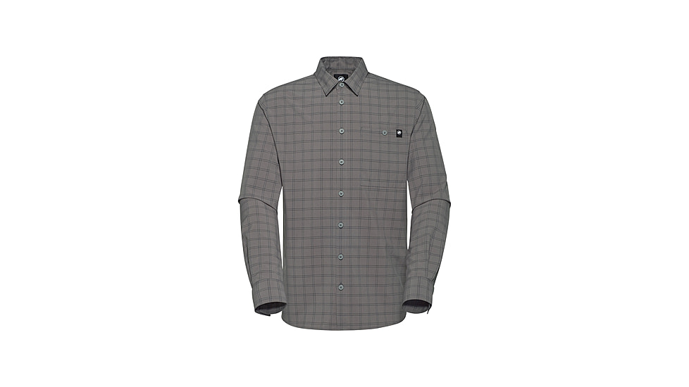 Mammut Lenni Longsleeve Shirt - Mens, Steel-Black, M, 1015-01461-00722-114