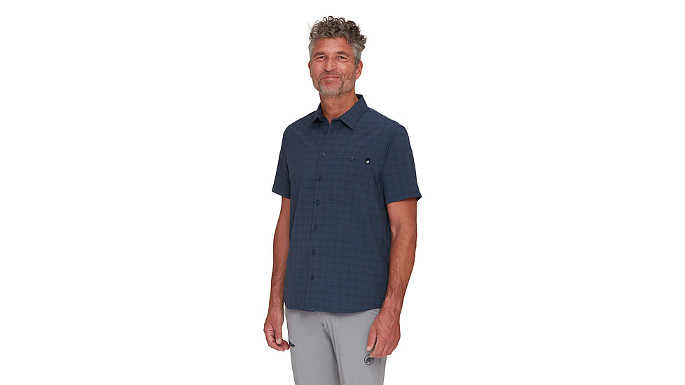 Mammut Lenni Shirt - Mens, Marine-Black, M, 1015-01471-5975-114