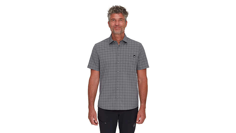Mammut Lenni Shirt - Mens, Steel-Black, M, 1015-01471-00722-114