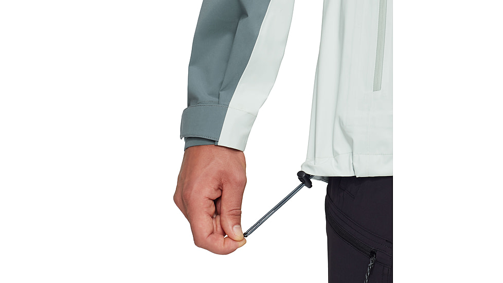 Mammut Linard Guide HS Hooded Jacket - Mens, Silver Sage-Strata, S, 1010-30950-1303-113