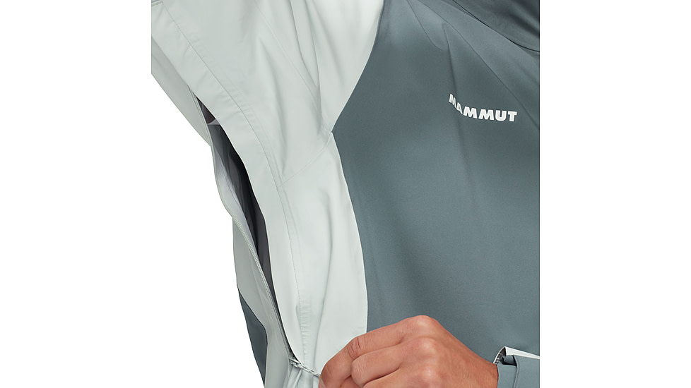 Mammut Linard Guide HS Hooded Jacket - Mens, Silver Sage-Strata, S, 1010-30950-1303-113