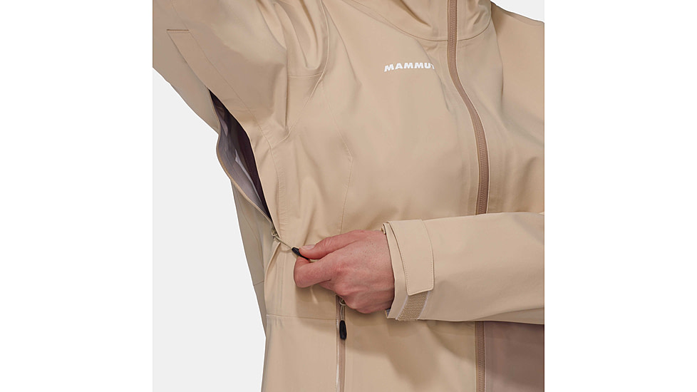 Mammut Linard Guide HS Hooded Jacket - Womens, Savannah, Extra Large, 1010-30970-7517-116