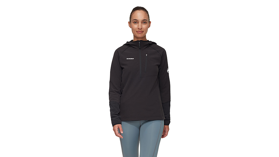 Mammut Madris Light ML Half Zip Hoody - Womens, Black, XS, 1014-06060-0001-112