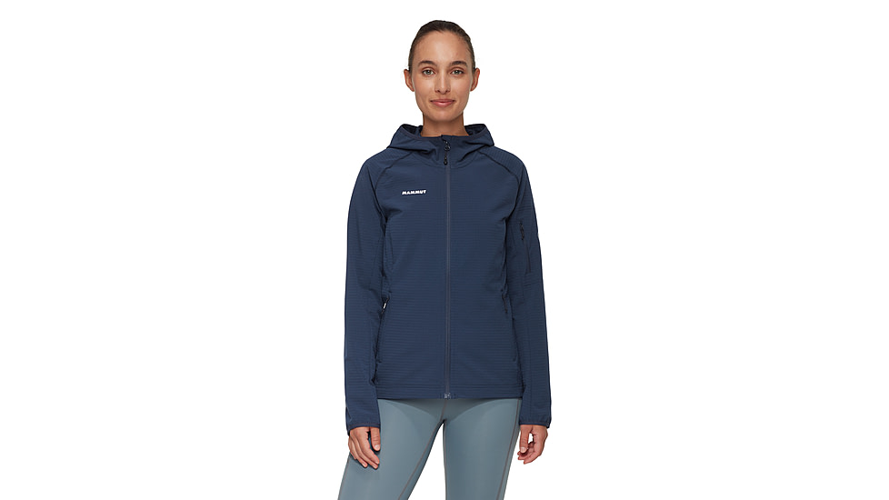 Mammut Madris Light ML Hooded Jacket - Womens, Marine, Large, 1014-03852-5118-115