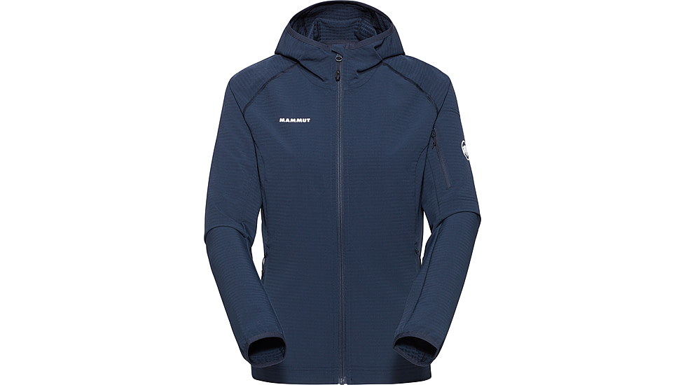 Mammut Madris Light ML Hooded Jacket - Womens, Marine, Large, 1014-03852-5118-115