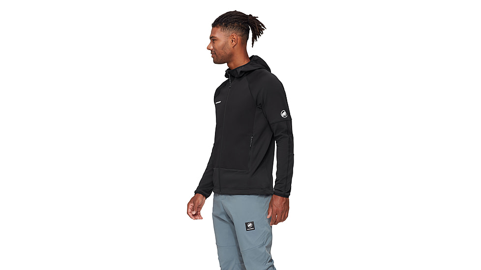 Mammut Massone ML Hooded Jacket - Mens, Black, S, 1014-06190-0001-113