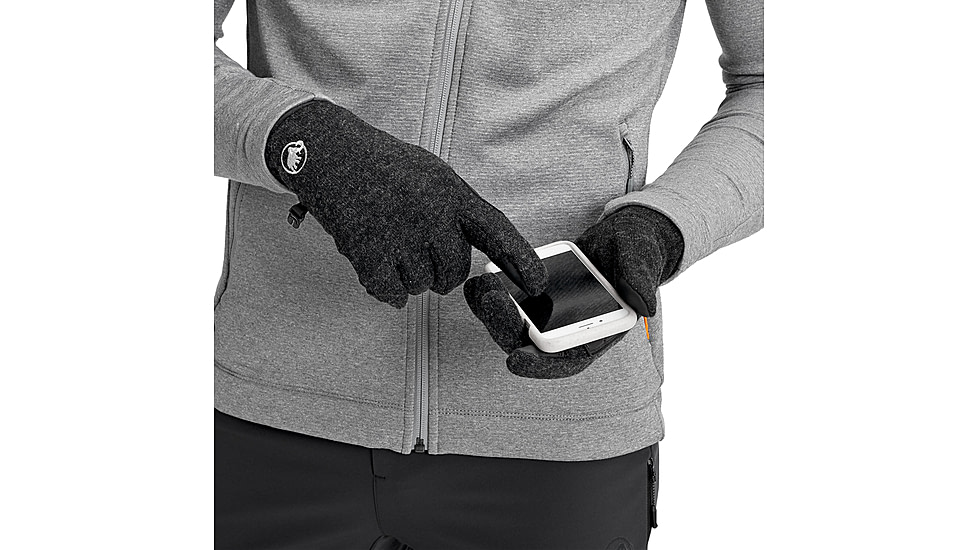 Mammut Passion Gloves, Black Mlange, 6, 1190-00110-0033-1060