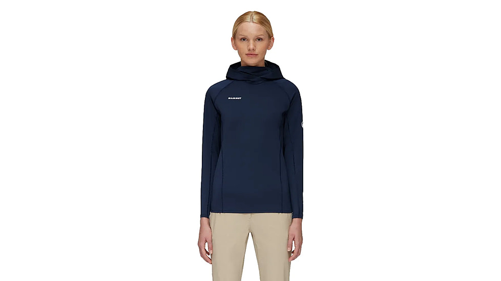 Mammut Selun FL Sun Hoodies - Womens, Marine, Extra Large, 1016-01430-5118-116