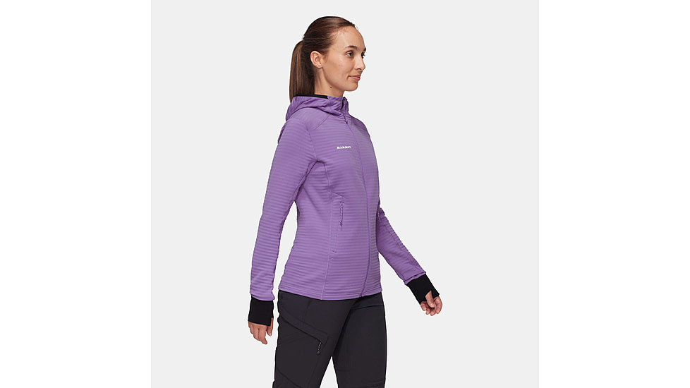 Mammut Taiss Light ML Hooded Jacket - Womens, Lavandin/Black, Large, 1014-04540-6441-115