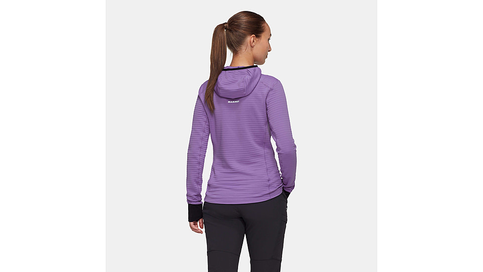 Mammut Taiss Light ML Hooded Jacket - Womens, Lavandin/Black, Large, 1014-04540-6441-115