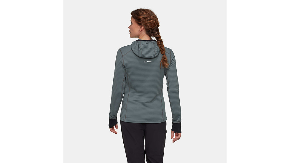 Mammut Taiss Light ML Hooded Jacket - Womens, Strata/Black, Large, 1014-04540-00791-115